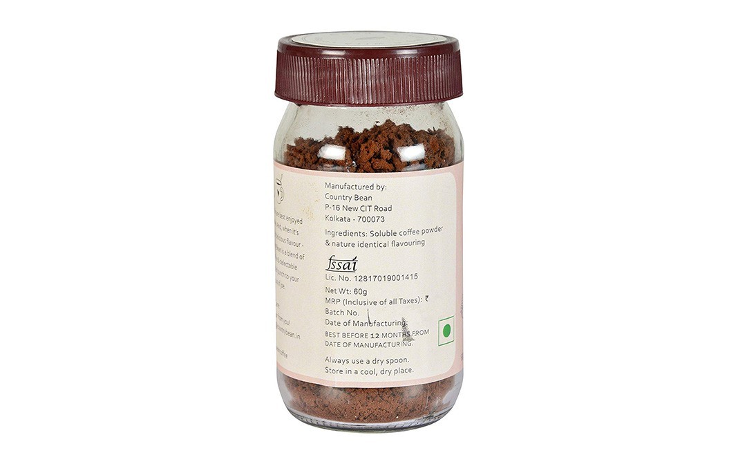 Country Bean Merry Berry Instant Coffee    Glass Jar  60 grams